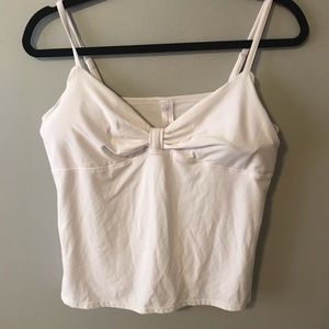 White tang top with build in bra